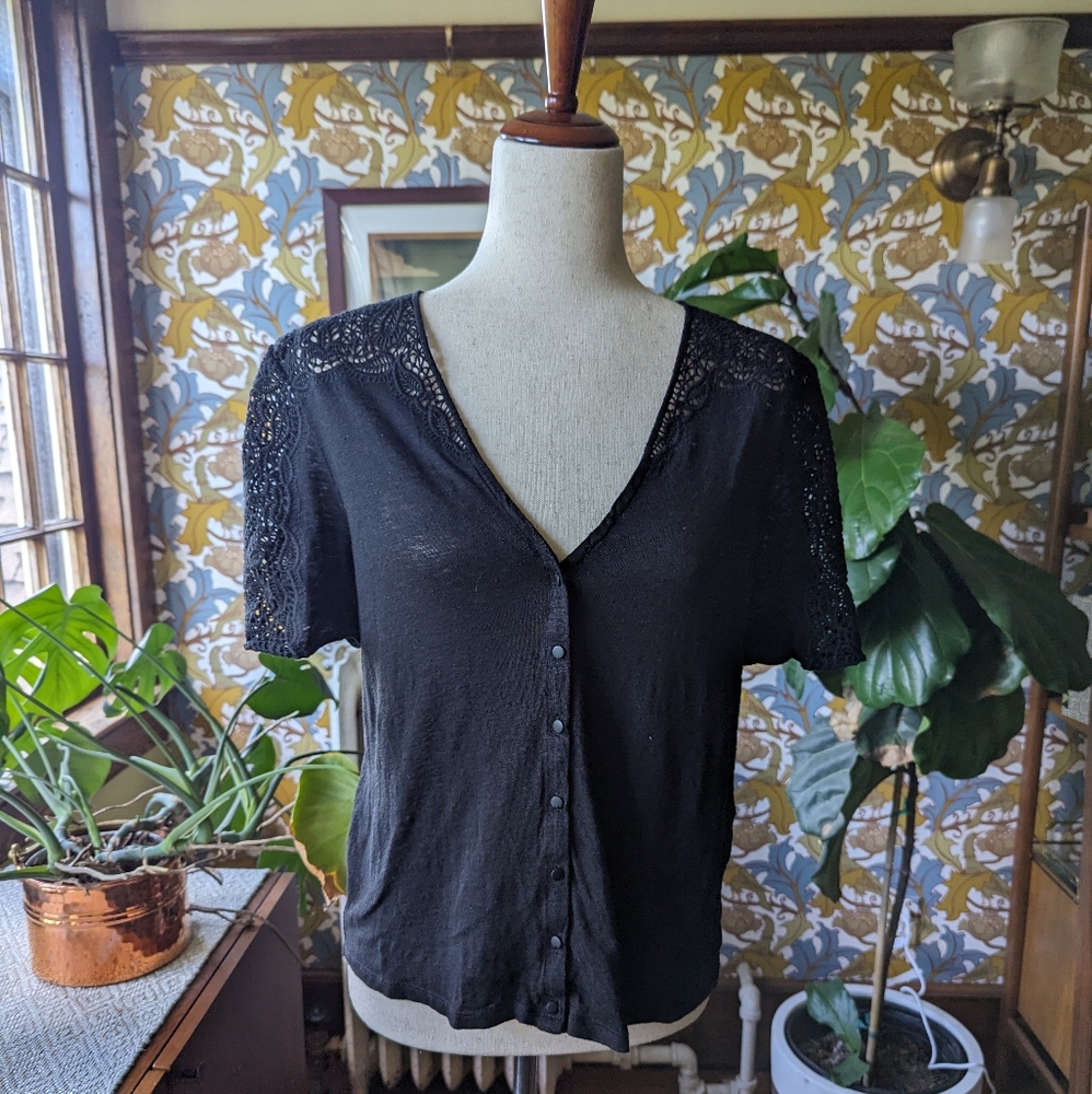 Embroidered Sézane T-shirt